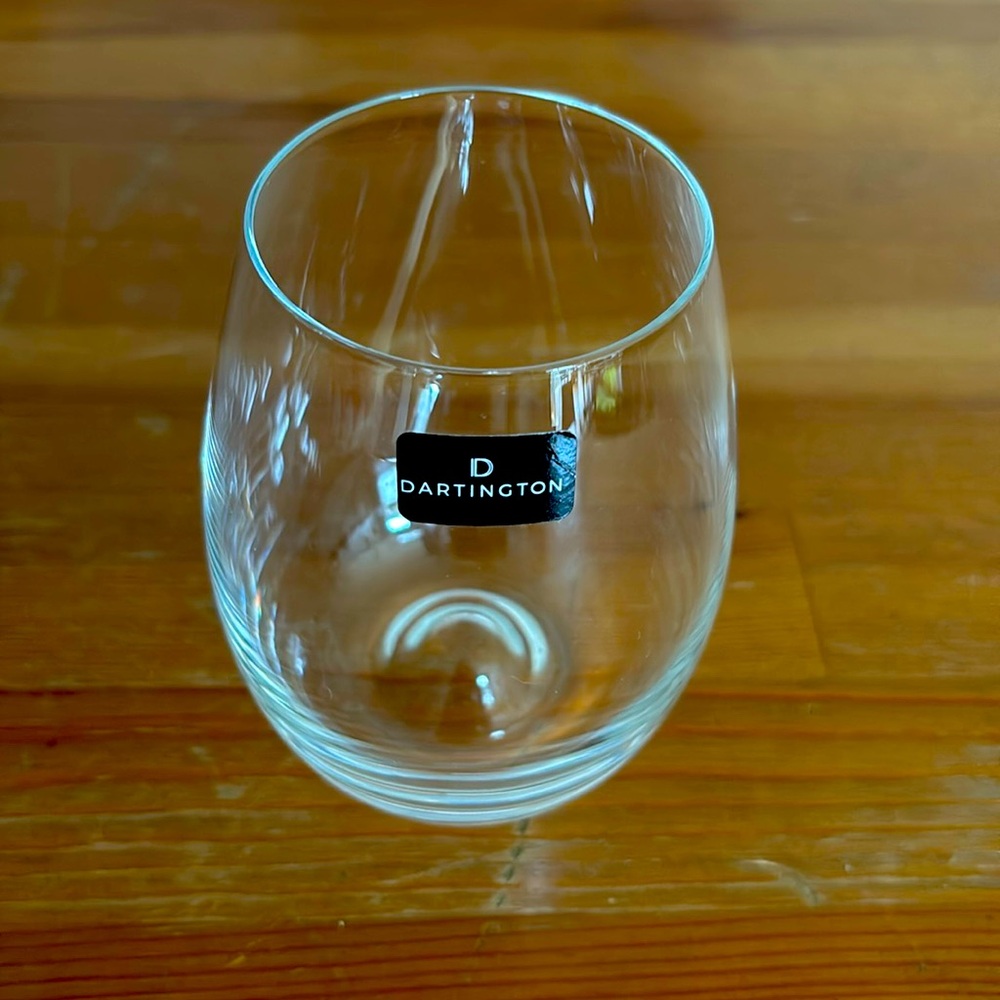 New without box, Darlington Crystal Stemless Wine Glass
